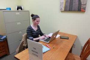 Deanna Barry is a a Writing Center tutor. 