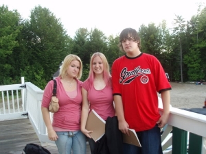 First day of school for brother, sister, and me. Age 16.